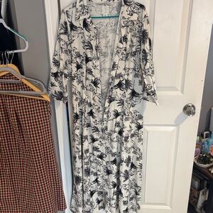 Joie Black and White Floral Dress